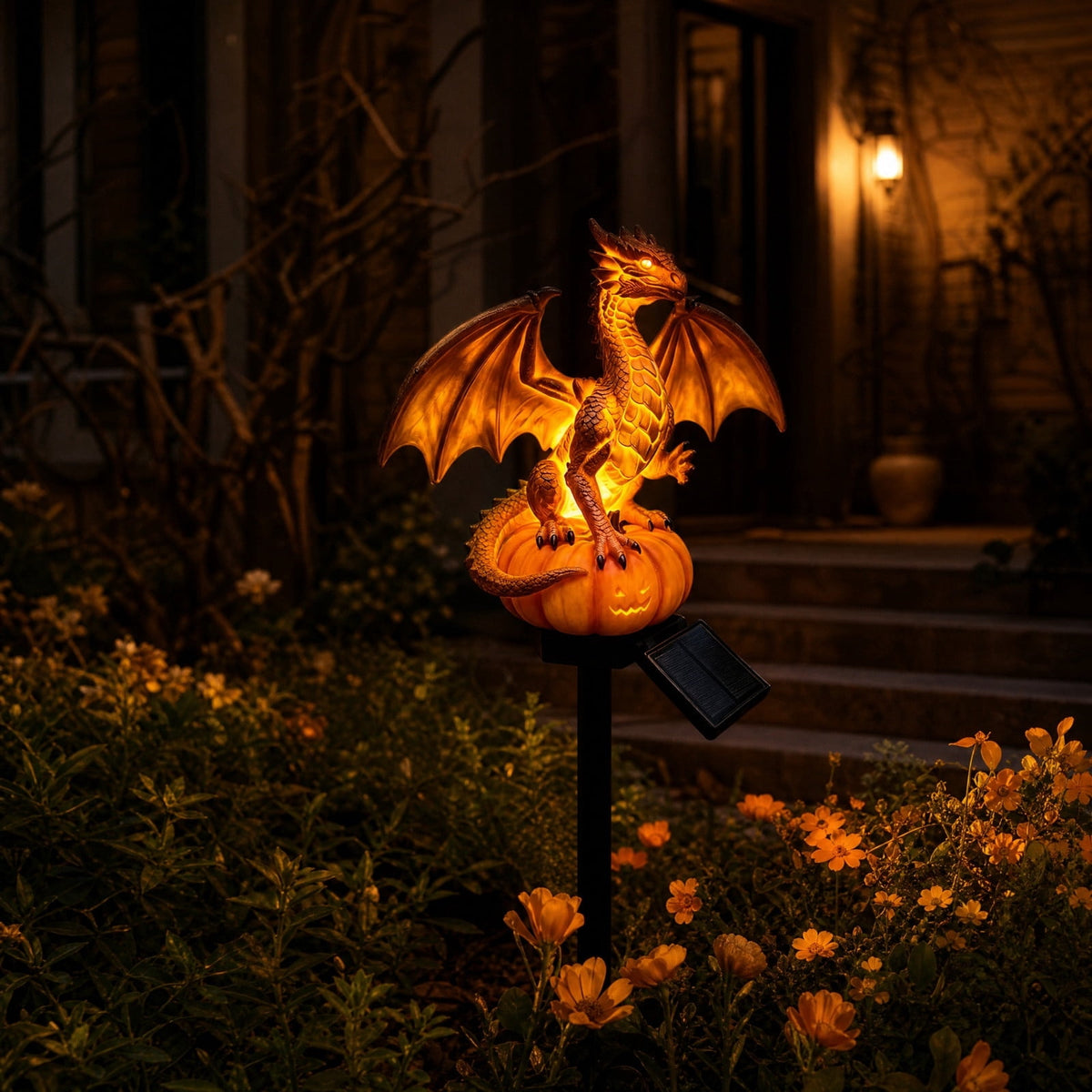 Halloween Witch Cauldron Garden Stake Lights, 2.7Ft LED Color Waterfall-Style Light Flow Flying Witch Garden Stake, Waterproof Weather Resistant Projector Lights for Outdoor Yard, Lawn, Pathway