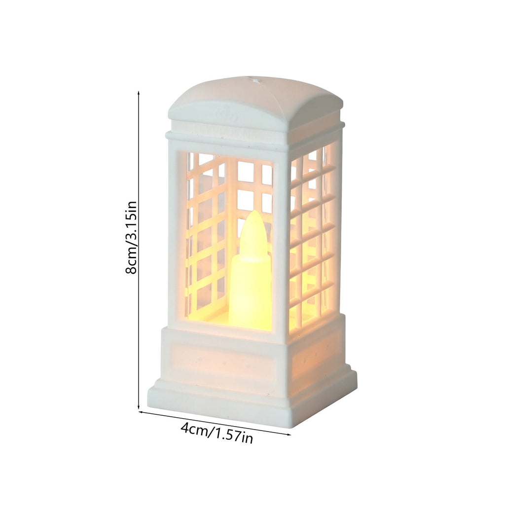 Djiypn Mini Lanterns 2Pack LED Small Lanterns Decorative Indoor Outdoor Hanging Lantern Decorative Candle Light Farmhouse Decor for Weddings Western Camping Party Halloween Christmas Decorations