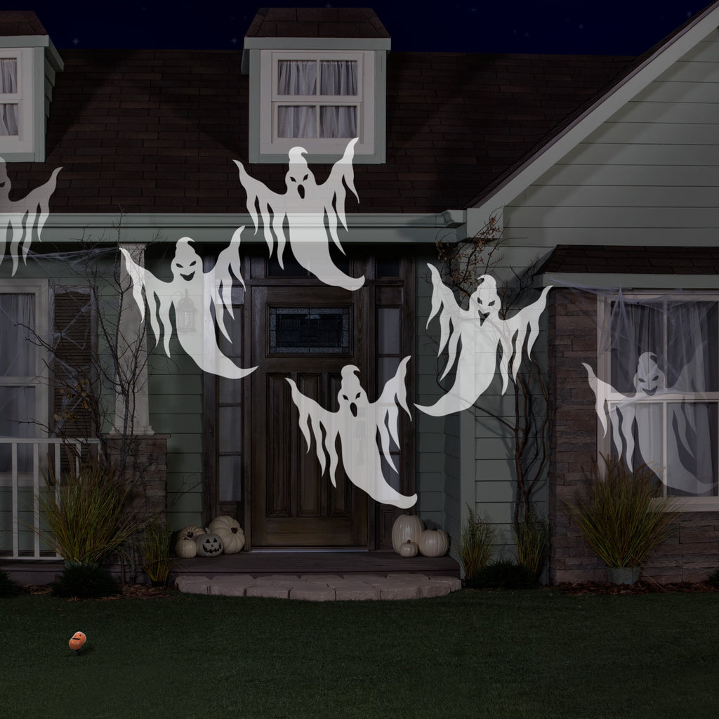 Gemmy Industries Lightshow Whirl-A-Motion Ghosts White