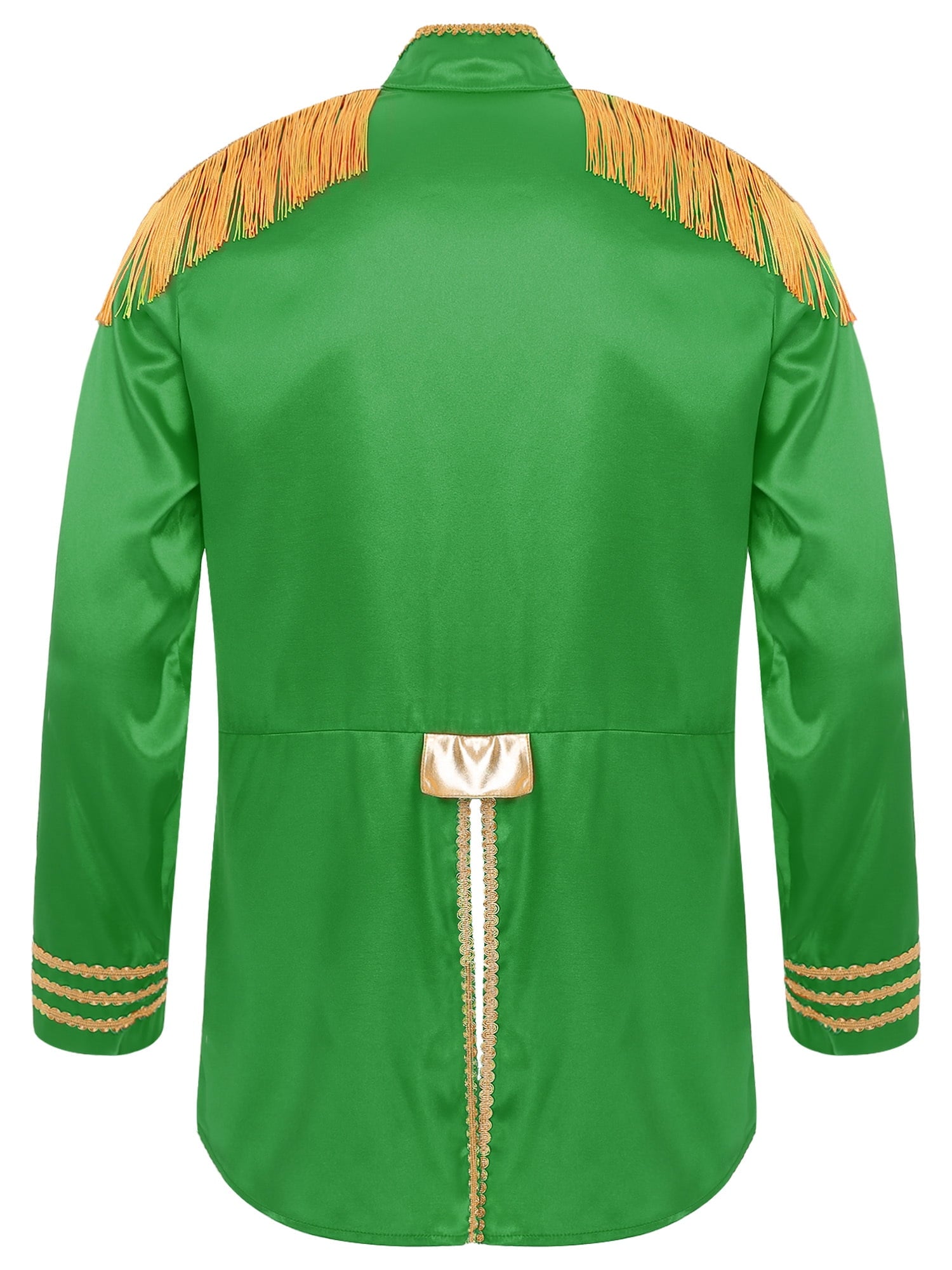 Eandarui Men's Halloween SGT Sergeant Pepper Costume Jacket Fancy Dress Hippie Music Star 1960s Shirt Red M