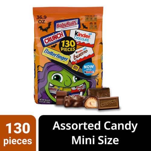 (3 pack) Butterfinger, CRUNCH, Baby Ruth & More Halloween Candy Chocolate-y, 36.9 oz