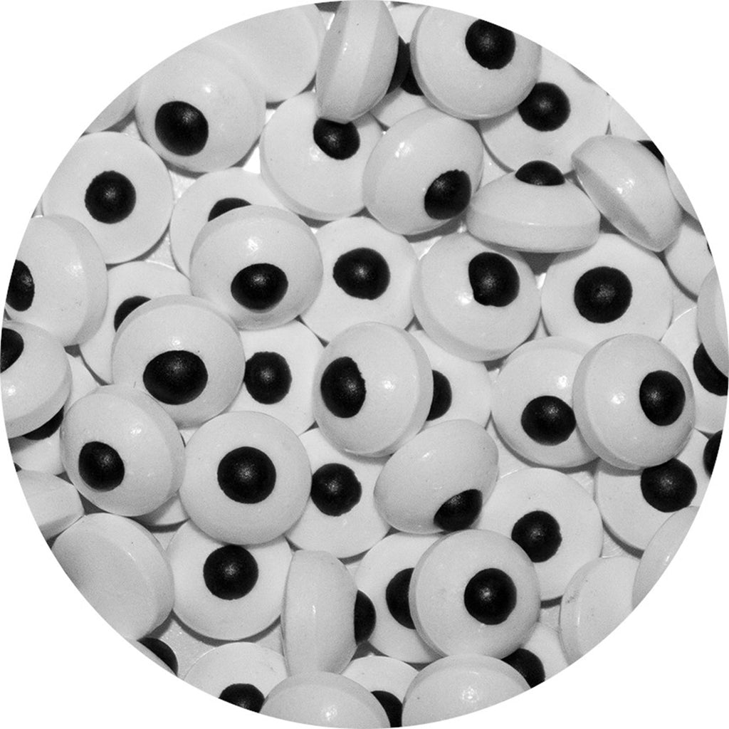 Wilton Edible Candy Eyeball Sprinkles Halloween Googly Eyes Black & White 2.75 oz.