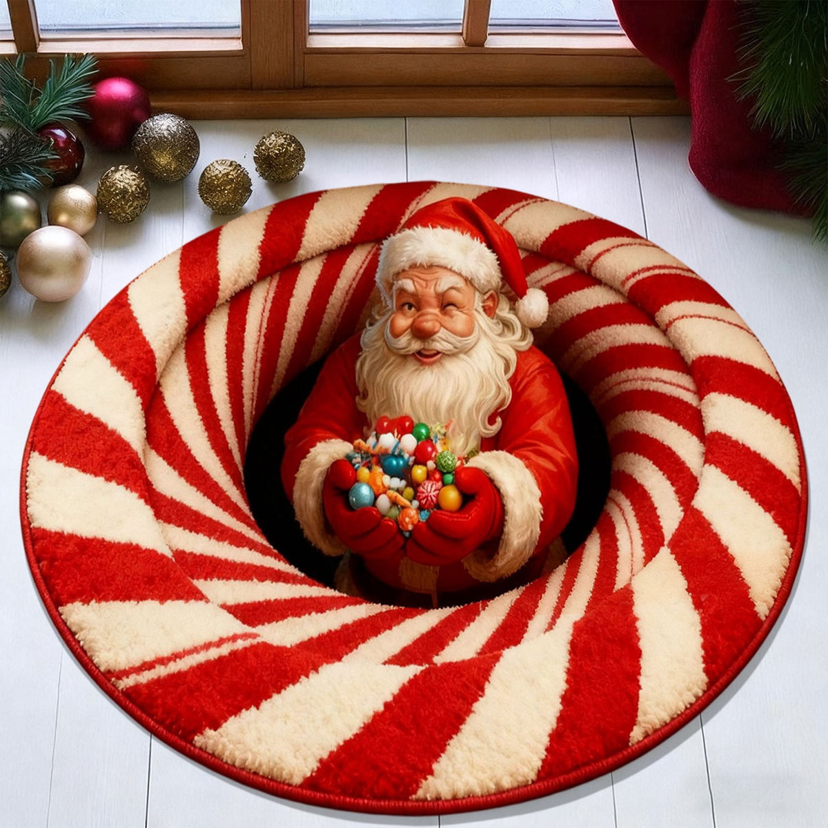 Tupukom Gifts Under 5 Dollars Christmas Doormat With Non Slip Indoor Christmas Welcome Mat with Absorbent & Dirt-Trapping, Outdoor Christmas Tree Door Mat Front Porch Decor 16" x 24" Inch