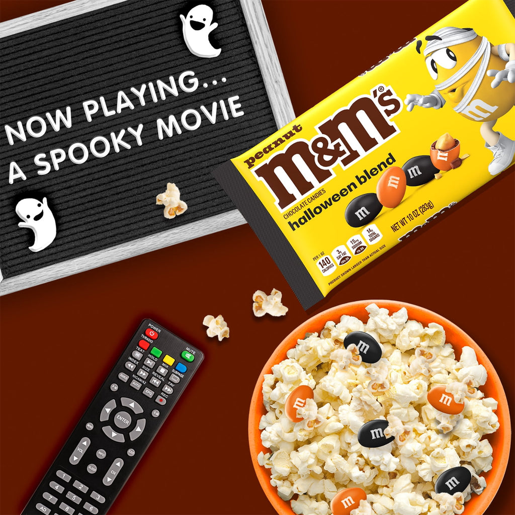 M&M'S Peanut Milk Chocolate Halloween Mix Halloween Chocolate Candy - 10 oz