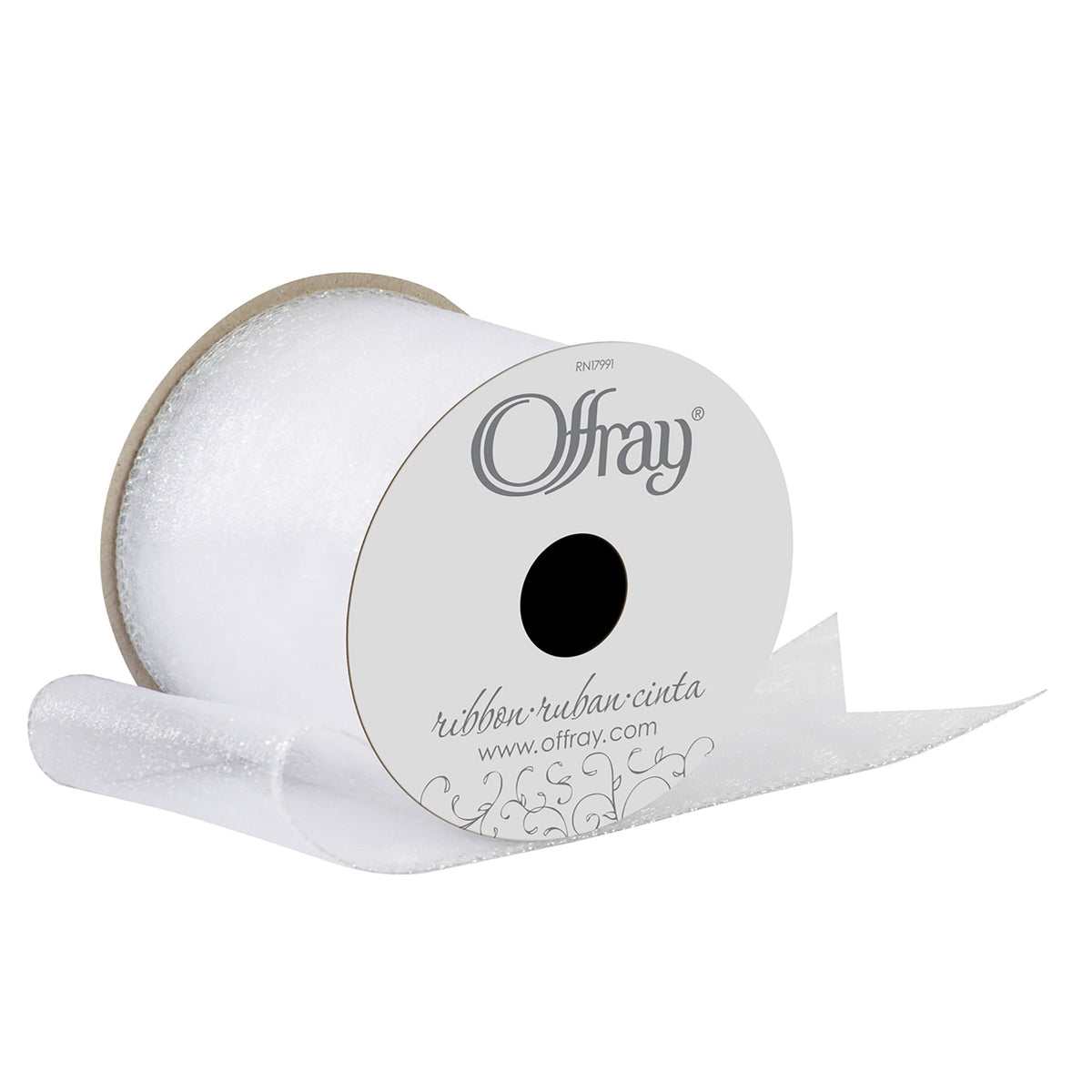 Offray 2.5" Wired Aqua Quest Ribbon, 1 Each