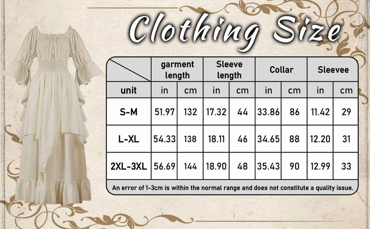 IROOZIGOTO Womens White Medieval Renaissance Maxi Dress Off Shoulder Long Flare Sleeve with Brown Lace Up Corset Belt Halloween Cosplay Costume