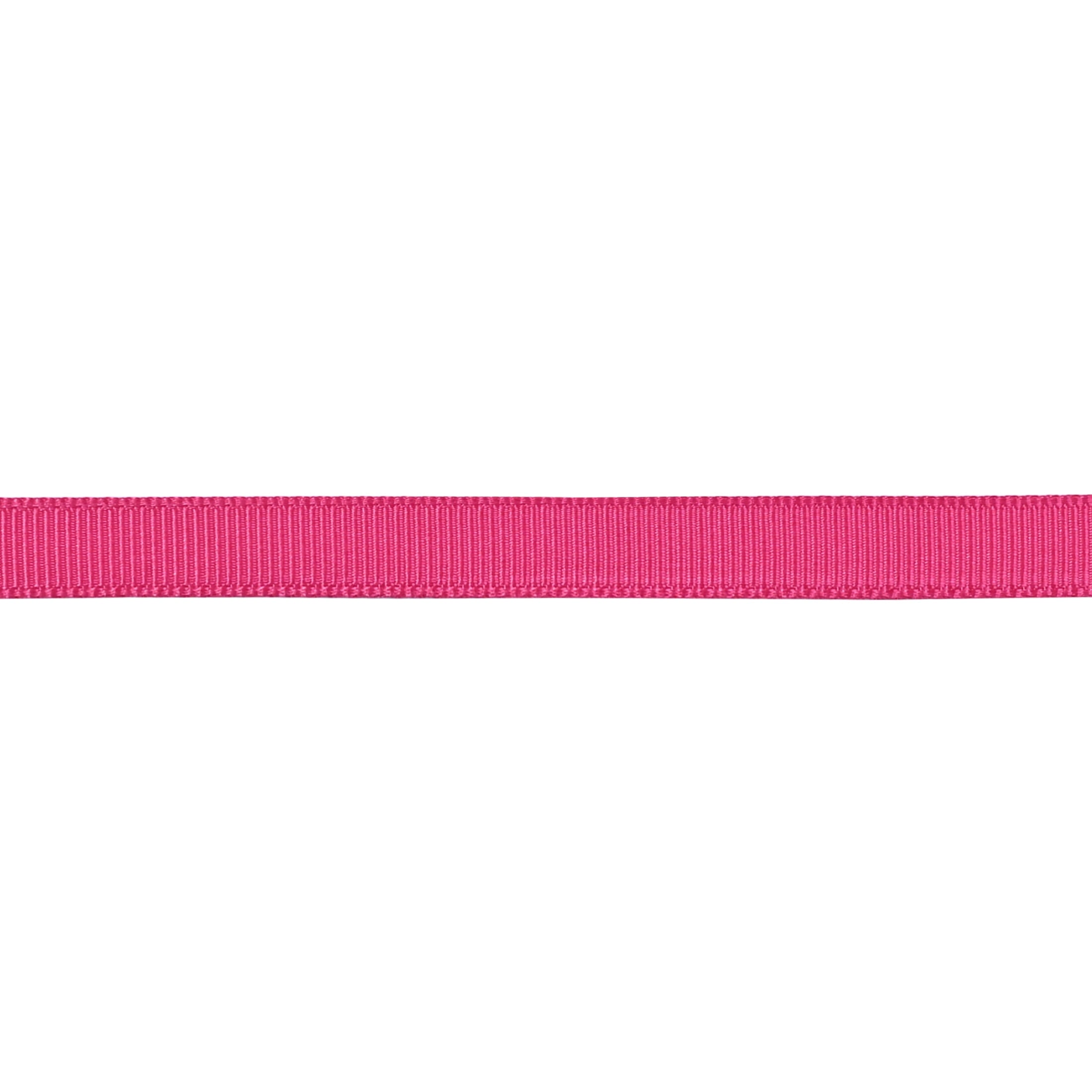 Gwen Studios 3/8" Hot Pink Grosgrain Ribbon, 7 Yards
