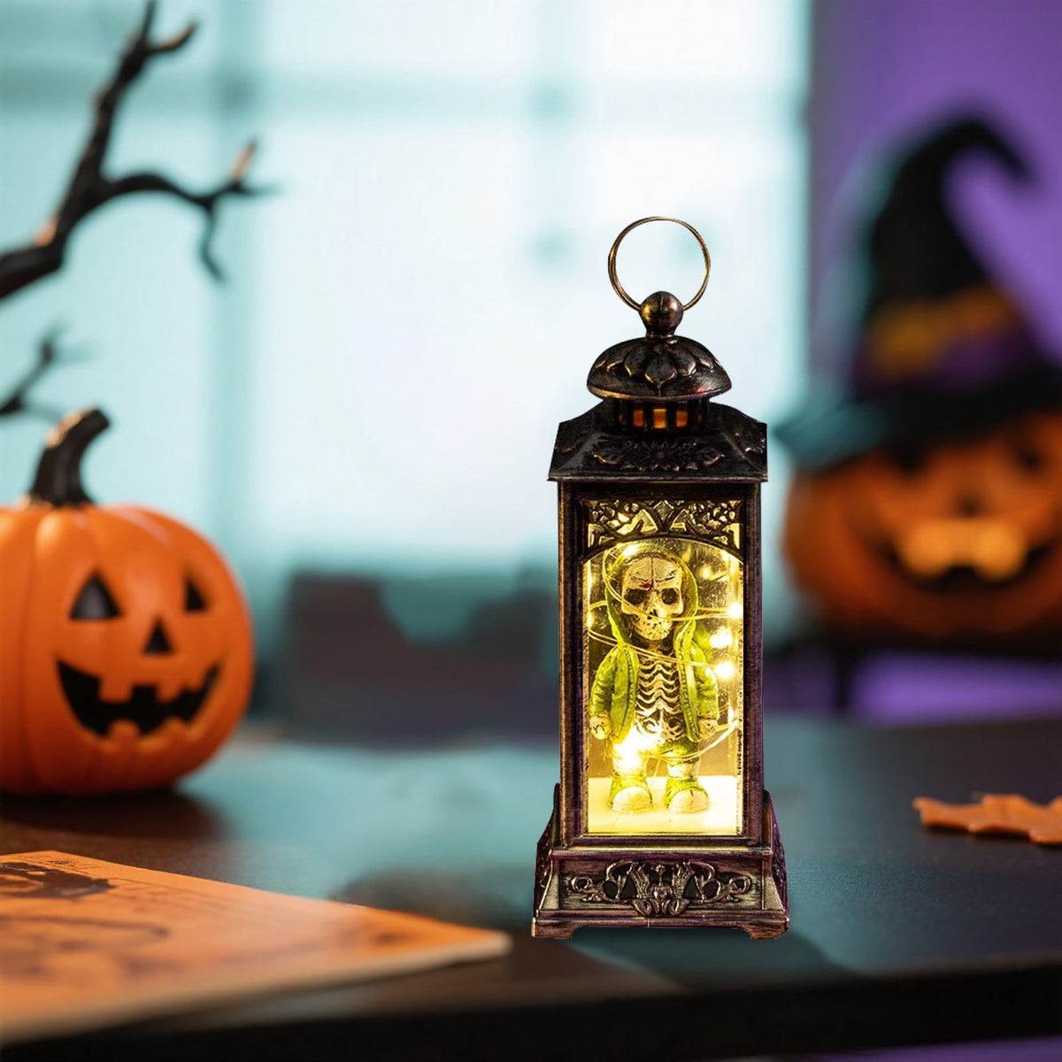 Halloween LED Skeleton Battery Operated Flameless Candle Light For Party Bar & Room Decorations