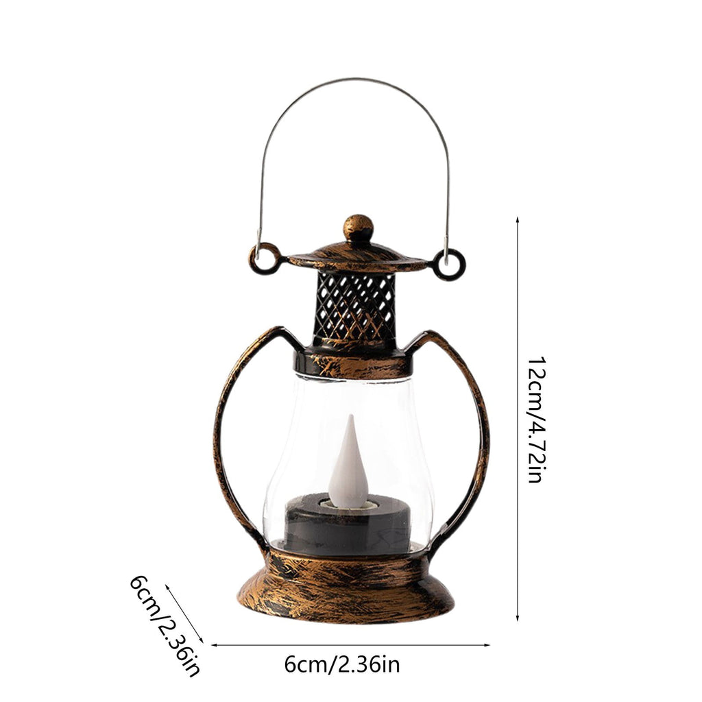 BGZLEU Vintage LED Candle Lanterns Decorations, Black Lanterns Decorative for Table Centerpieces, Camping Decorative Lanterns, Western Party Rustic Wedding Decor, Halloween Christmas Decorations