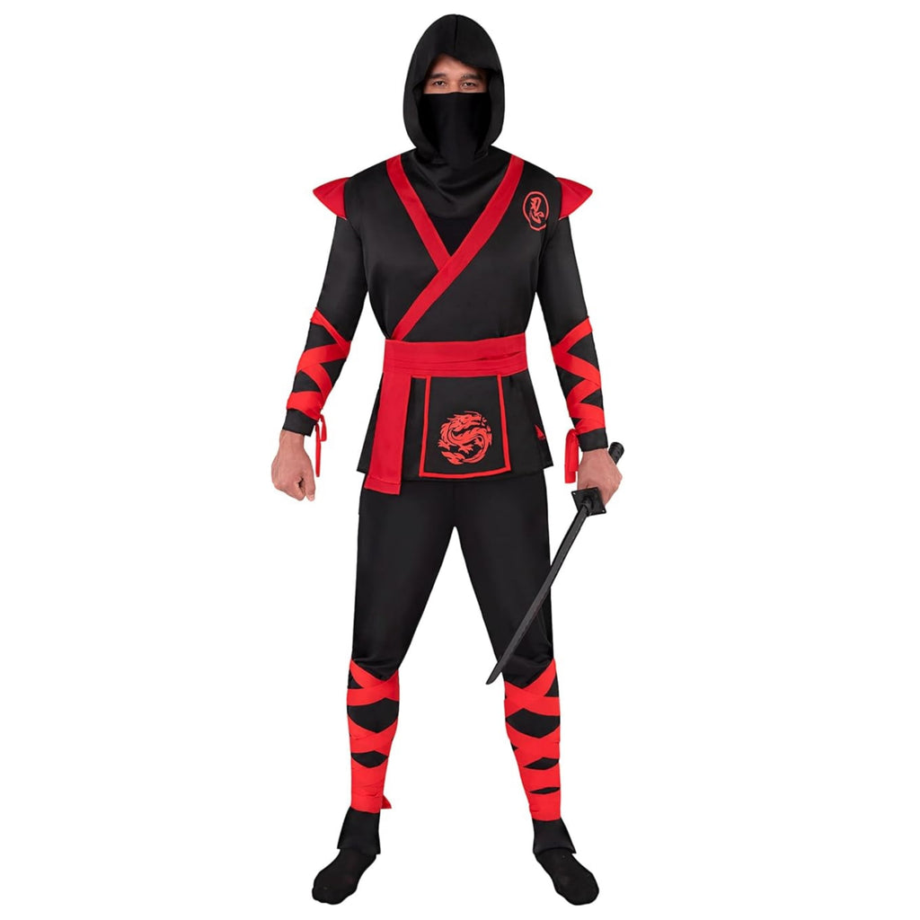 Joyfy Men Ninja Costume Halloween Ninja Costume Adult for Halloween Cosplay Party