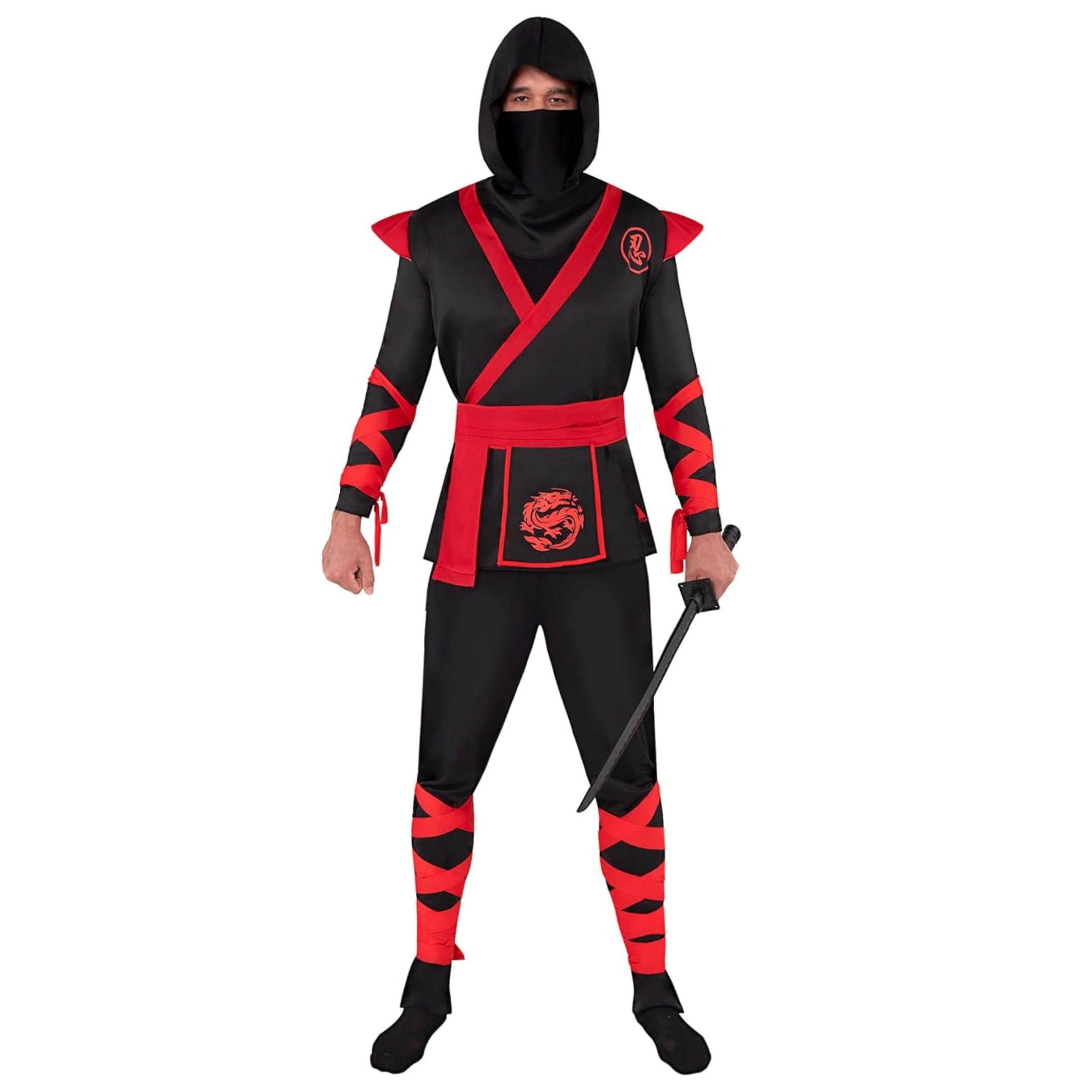 Joyfy Men Ninja Costume Halloween Ninja Costume Adult for Halloween Cosplay Party