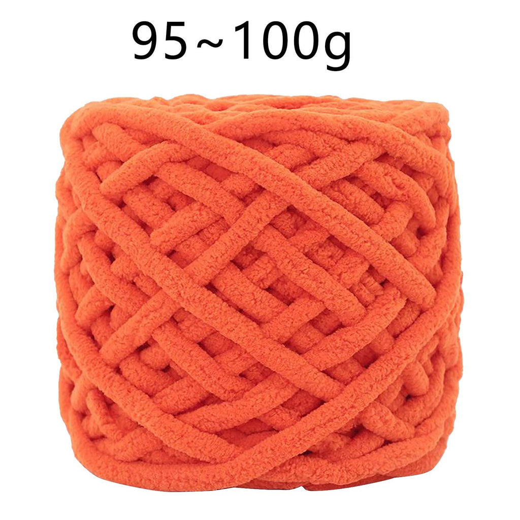 1 Pc Blanket Yarn Chunky Knit Chenille Yarn Soft Velvet Yarn Crochet Knitting Blanket Yarn DIY Craft for Knit Sweaters, Blankets, Shoes, Scarves, Clothes, Dark Green