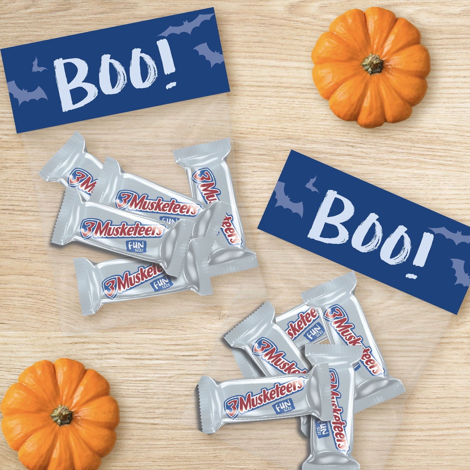 3 Musketeers Spooky Fun Size Halloween Chocolate Candy - 10.48oz Bag