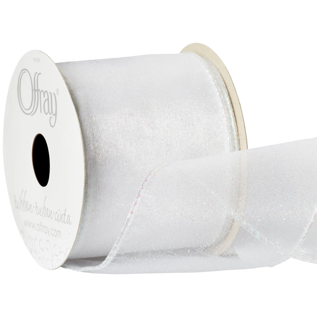Offray 2.5" Wired Aqua Quest Ribbon, 1 Each