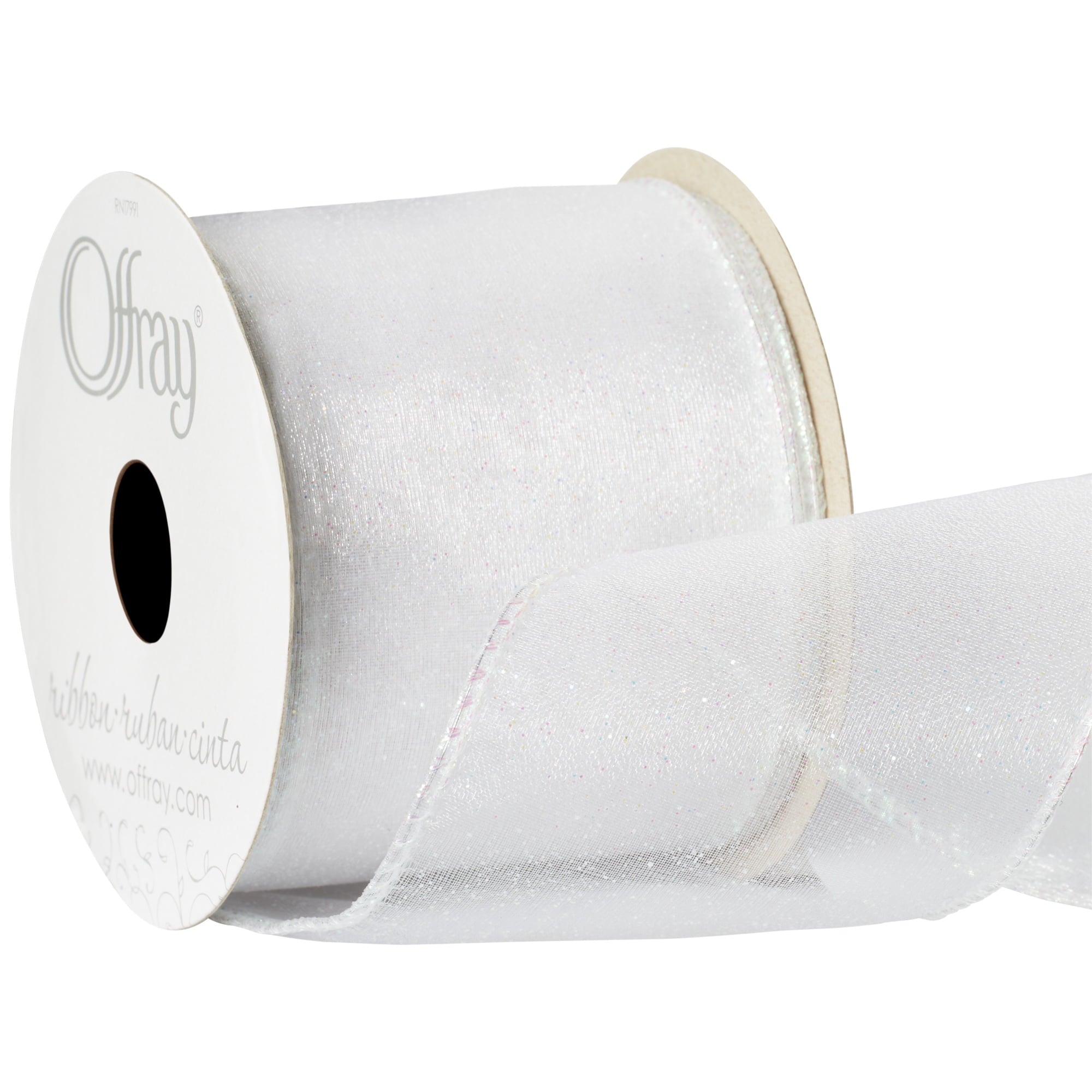 Offray 2.5" Wired Aqua Quest Ribbon, 1 Each