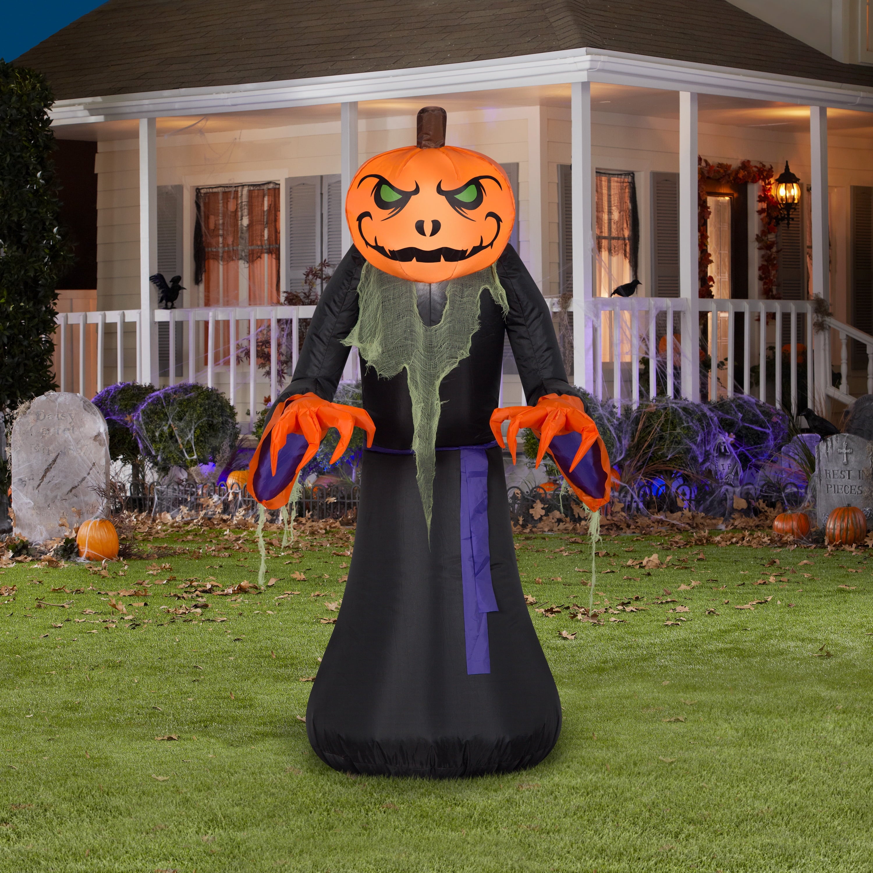 48 Inch Crawling Jack o' Lantern Monster for Halloween by Airblown Inflatables
