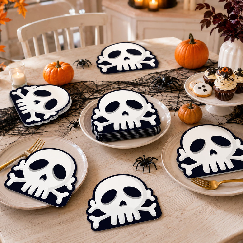 JHyouerji 20 Pack Halloween Pumpkin Disposable Paper Napkins Purple Absorbent Cocktail Dessert Napkin Holiday Party Table Disposable Decor Thanksgiving Party Supplies
