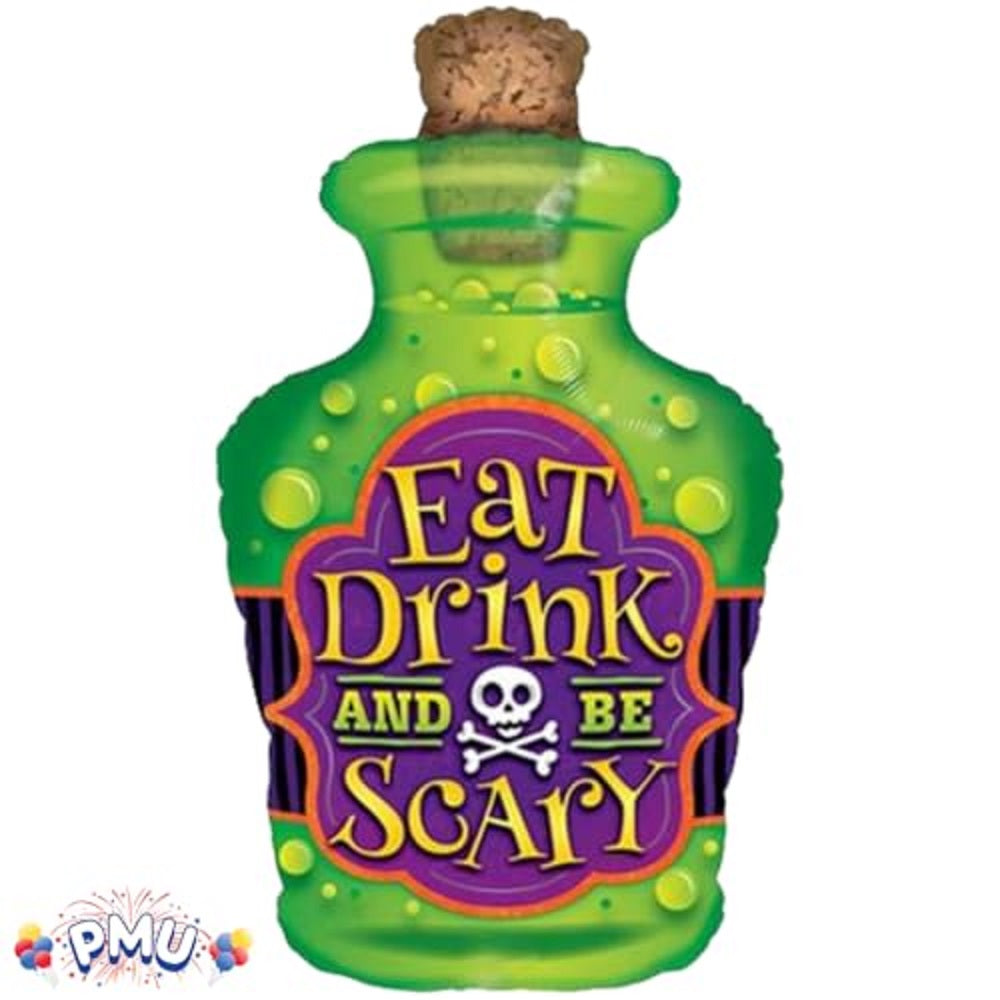 PMU Halloween Flying Ghost 24 Inch Mylar-Foil Balloon (10/pkg) Pkg/1