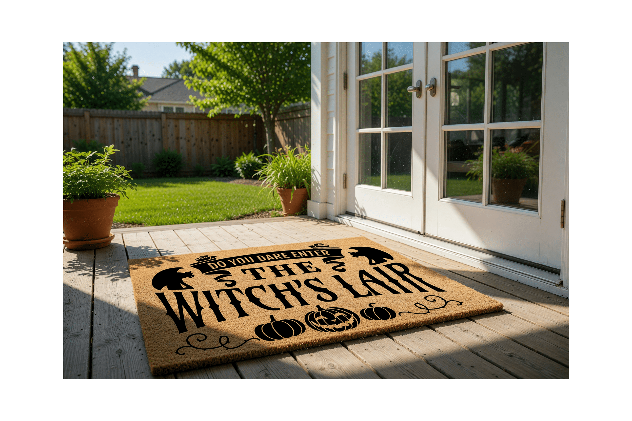 Do You Dare Enter The Witches Lair Door Mat | Funny Doormat | Welcome Mat | Halloween Decor | Funny Door Mat | Home Doormat | Halloween Mat