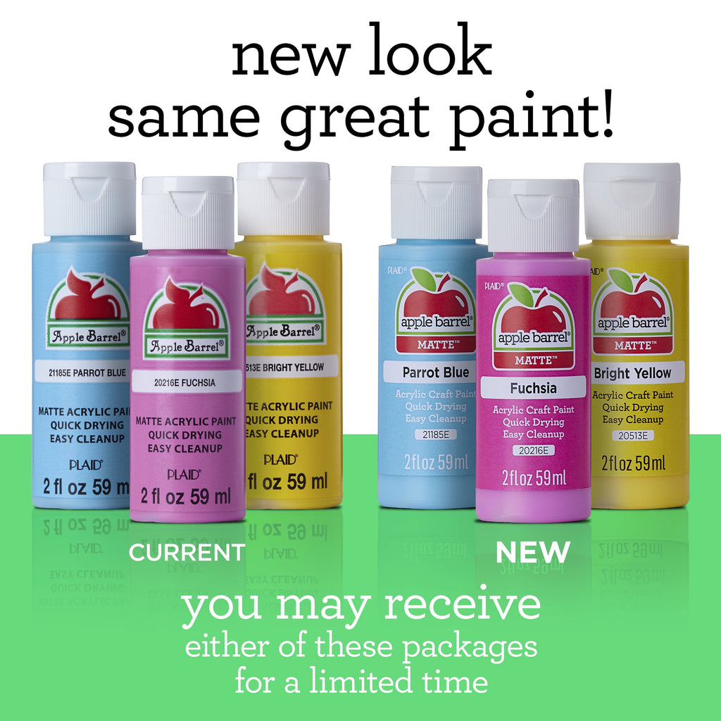 Apple Barrel Acrylic Craft Paint, Matte Finish, White, 2 fl oz