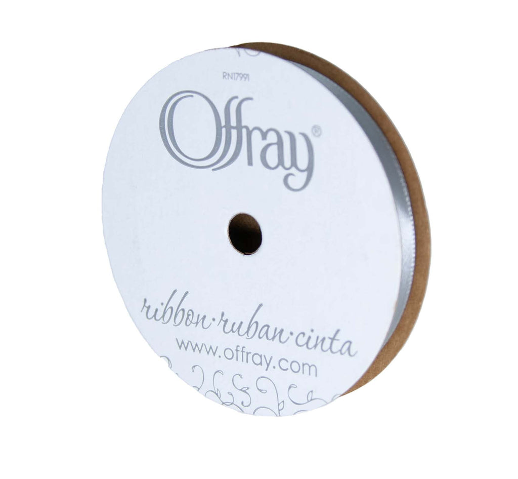 Offray Ribbon, Red Wine 3/8 inch Single Face Satin Polyester Ribbon, 18 feet