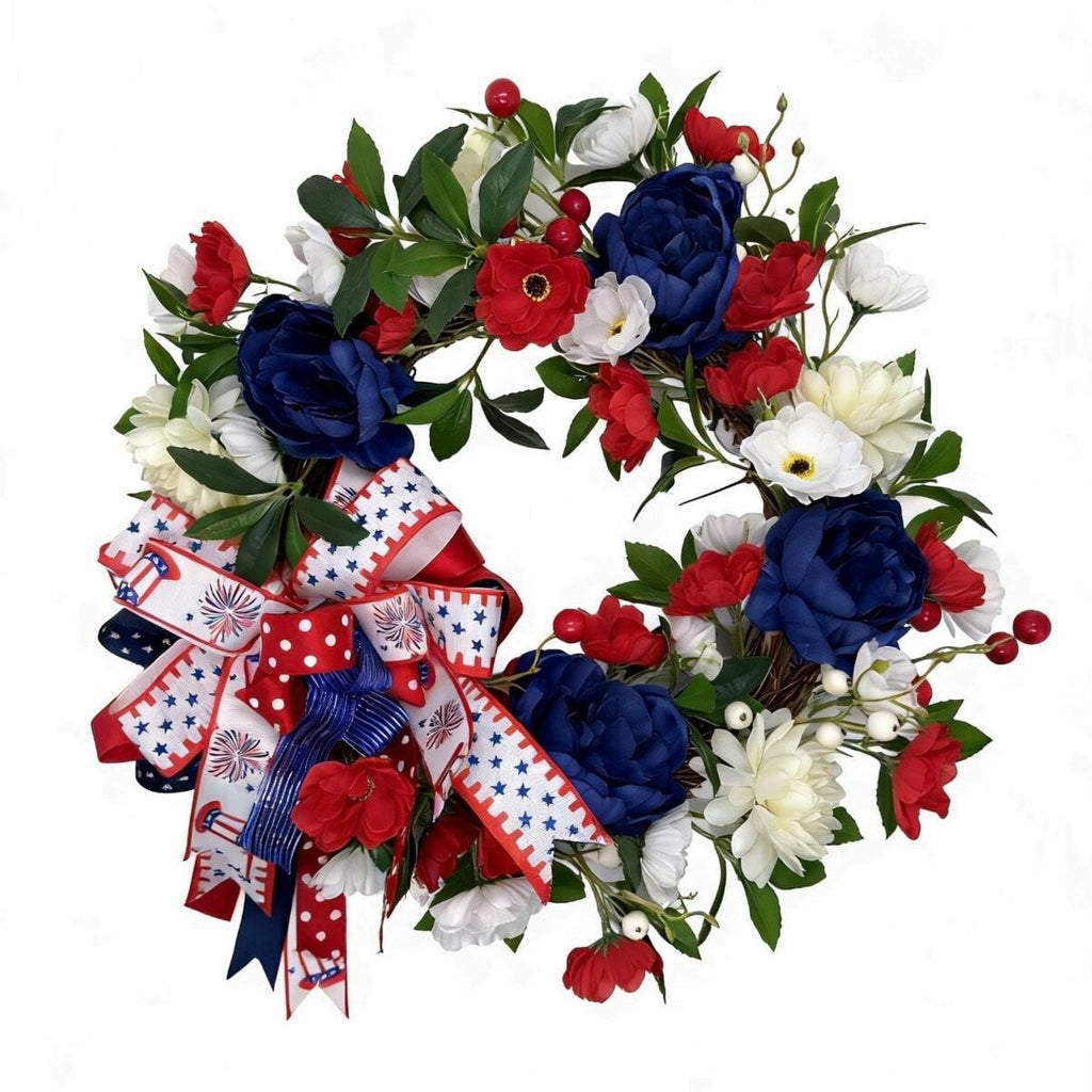 Gcvizuso Halloween Crescent Floral Wreath, Orange Red Rose Hydrangea Fall Front Door Decor for Autumn Harvest Celebration