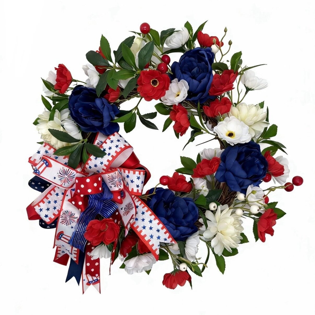 Gcvizuso Halloween Crescent Floral Wreath, Orange Red Rose Hydrangea Fall Front Door Decor for Autumn Harvest Celebration