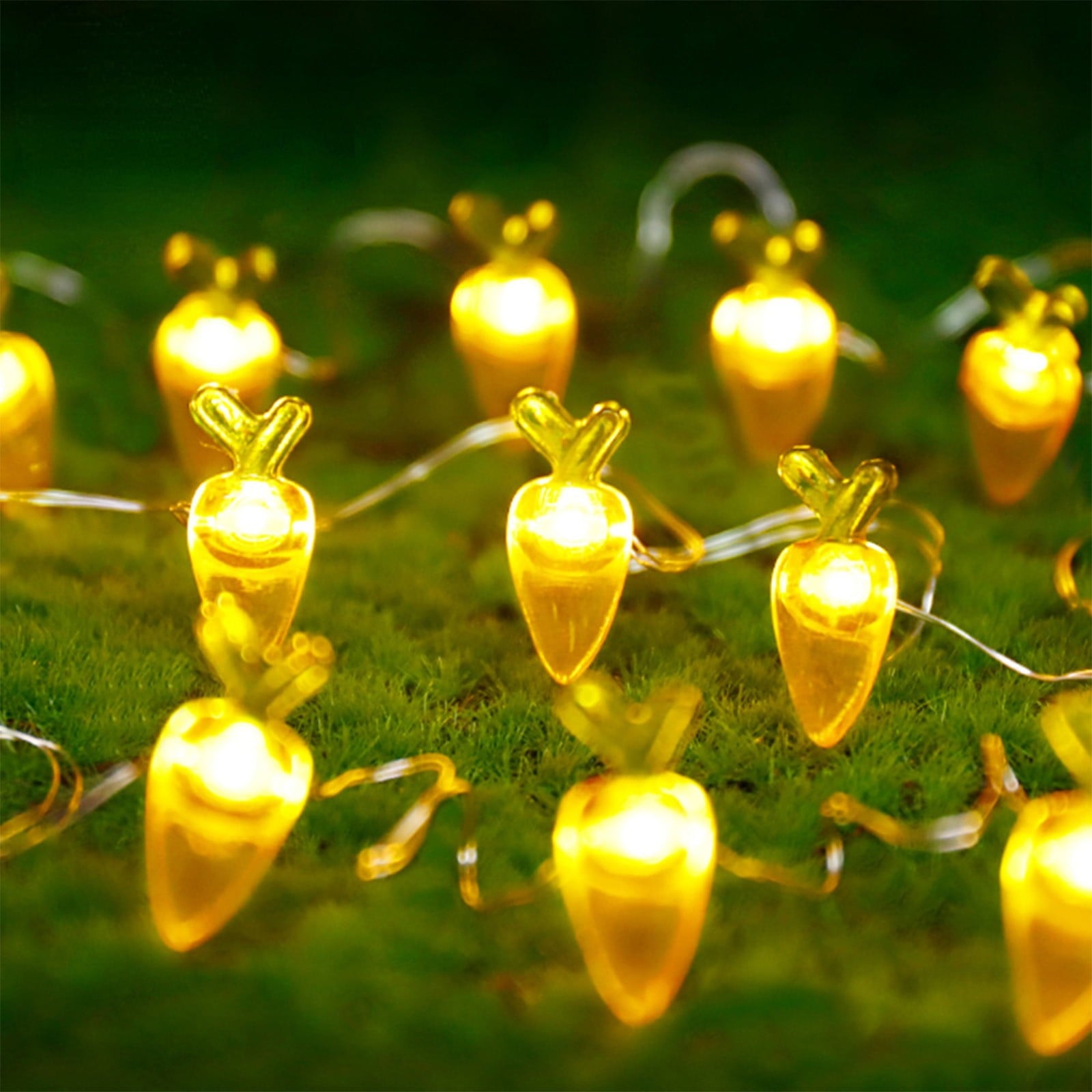 Stijggn 10 Easter Lights Outdoor Easter Decor LED Bunny Lights Plug in Easter Lights String for Indoor Outdoor Spring Decor & Easter Decor