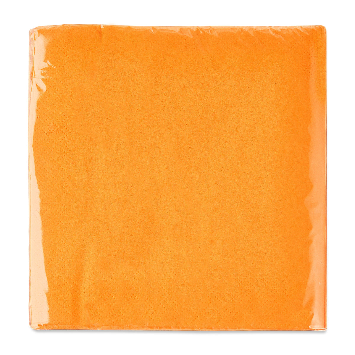 24 Count 6.5IN x 6.5IN Orange Disposable Paper Napkins by Way To Celebrate