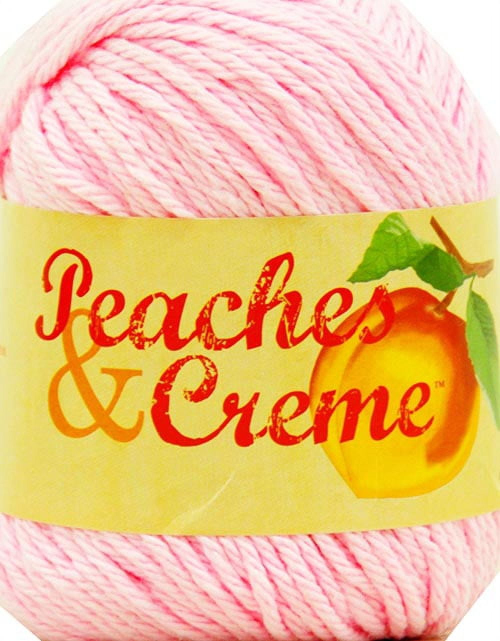 (3 pack) Peaches & Creme Solid 4 Medium Cotton Yarn, Ecru 2.5oz/70.9g, 120 Yards