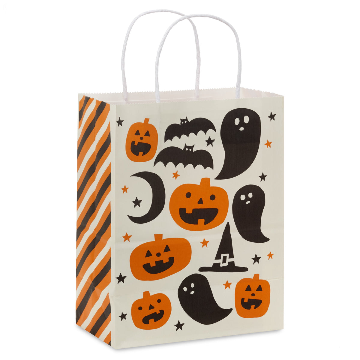 Hallmark Medium Halloween Gift Bag (Pumpkins, Ghosts and Bats), 1 Count