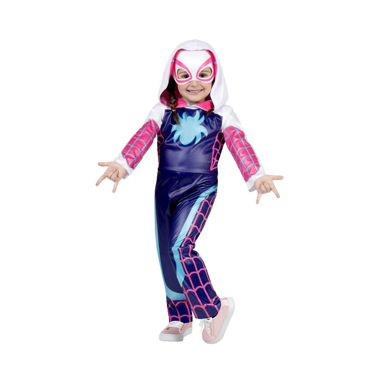 Marvel's Ghost Spider Halloween Costume for Toddler, Size 3-4T, by Jazwares