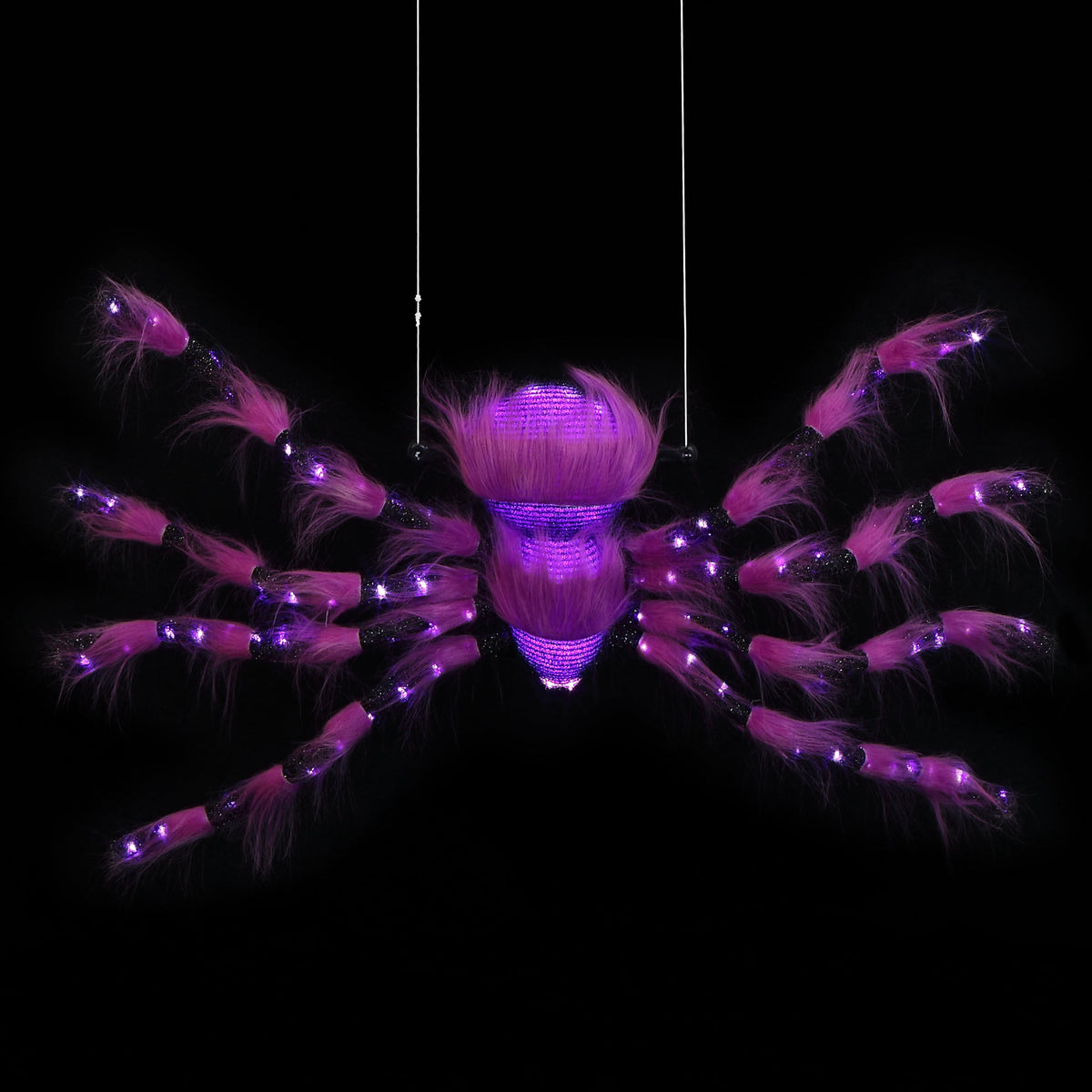 Mr. Halloween 4 ft. Outdoor Animated Spider Web - Purple Web