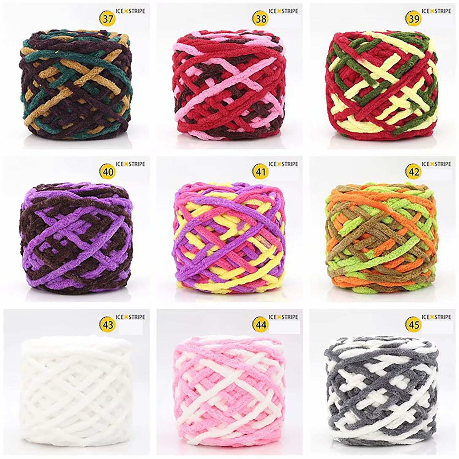 1 Pc Blanket Yarn Chunky Knit Chenille Yarn Soft Velvet Yarn Crochet Knitting Blanket Yarn DIY Craft for Knit Sweaters, Blankets, Shoes, Scarves, Clothes, Dark Green
