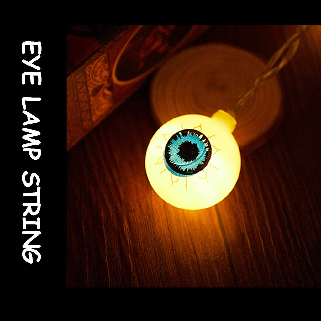Halloween Decorations 20 LED Spooky Eyeball Lights Outdoor Green Firefly Lights For Garden Yard Patio Pathway Lawn Halloween Party