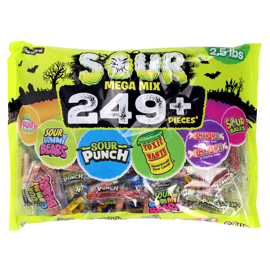 Frankford Sour Mega Brands Variety Bulk Candy Bag, 40 oz