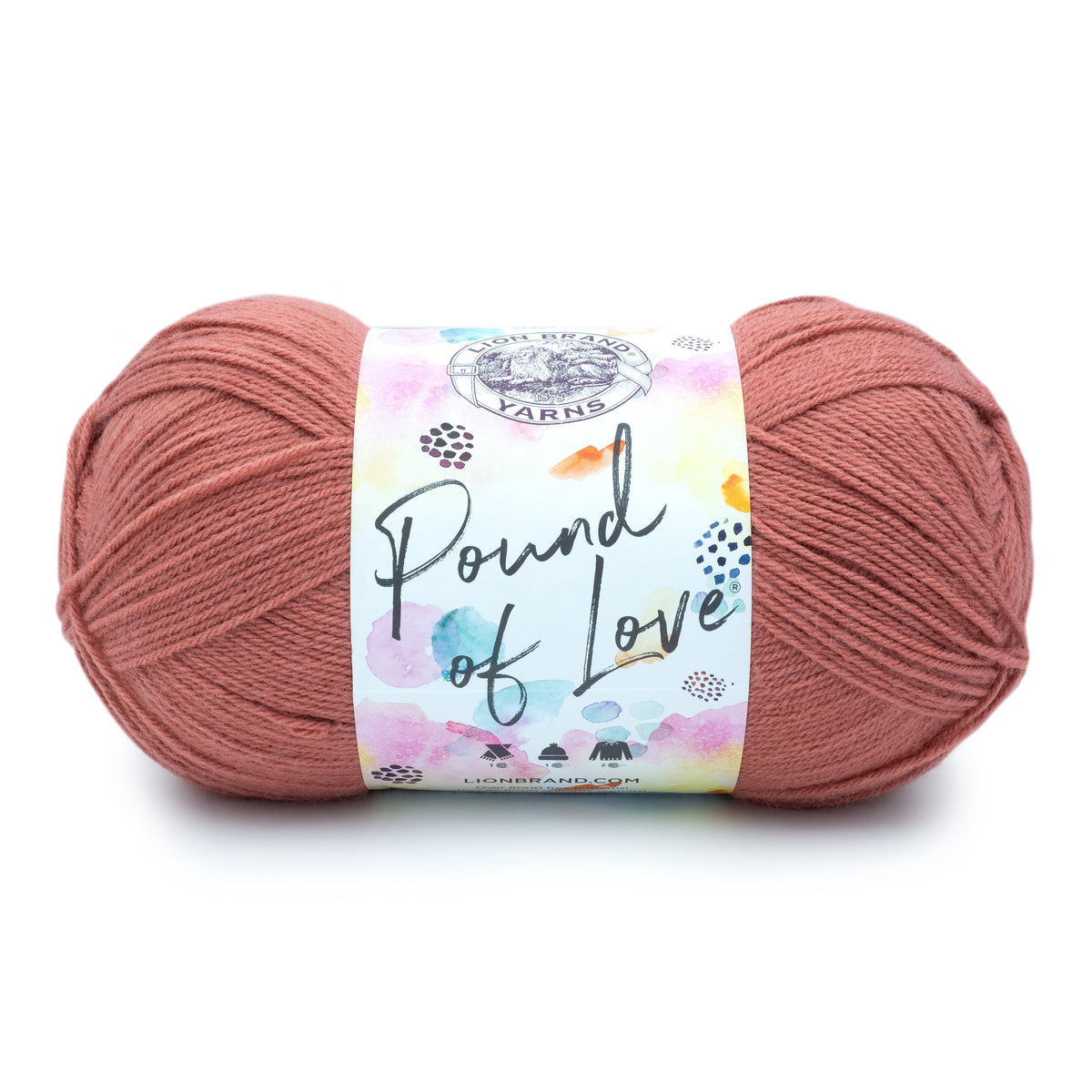 Lion Brand Yarn Pound of Love Pastel Green 4 Medium Worsted Yarn Green 16 oz 1020 yards