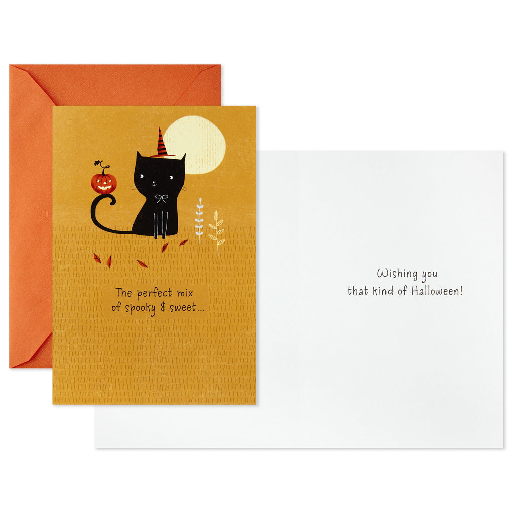 Hallmark Assorted Halloween Cards (Nostalgic Critters), 8 Count