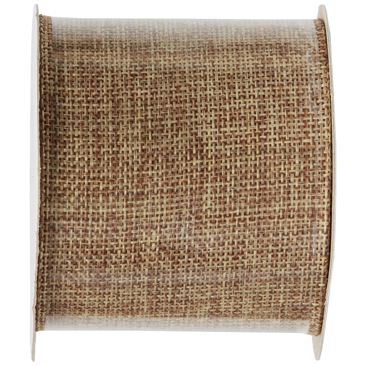 (2 pack) Offray Ribbon, Natural 2 1/2 inch Woven Burlap Woven Ribbon, 9 feet