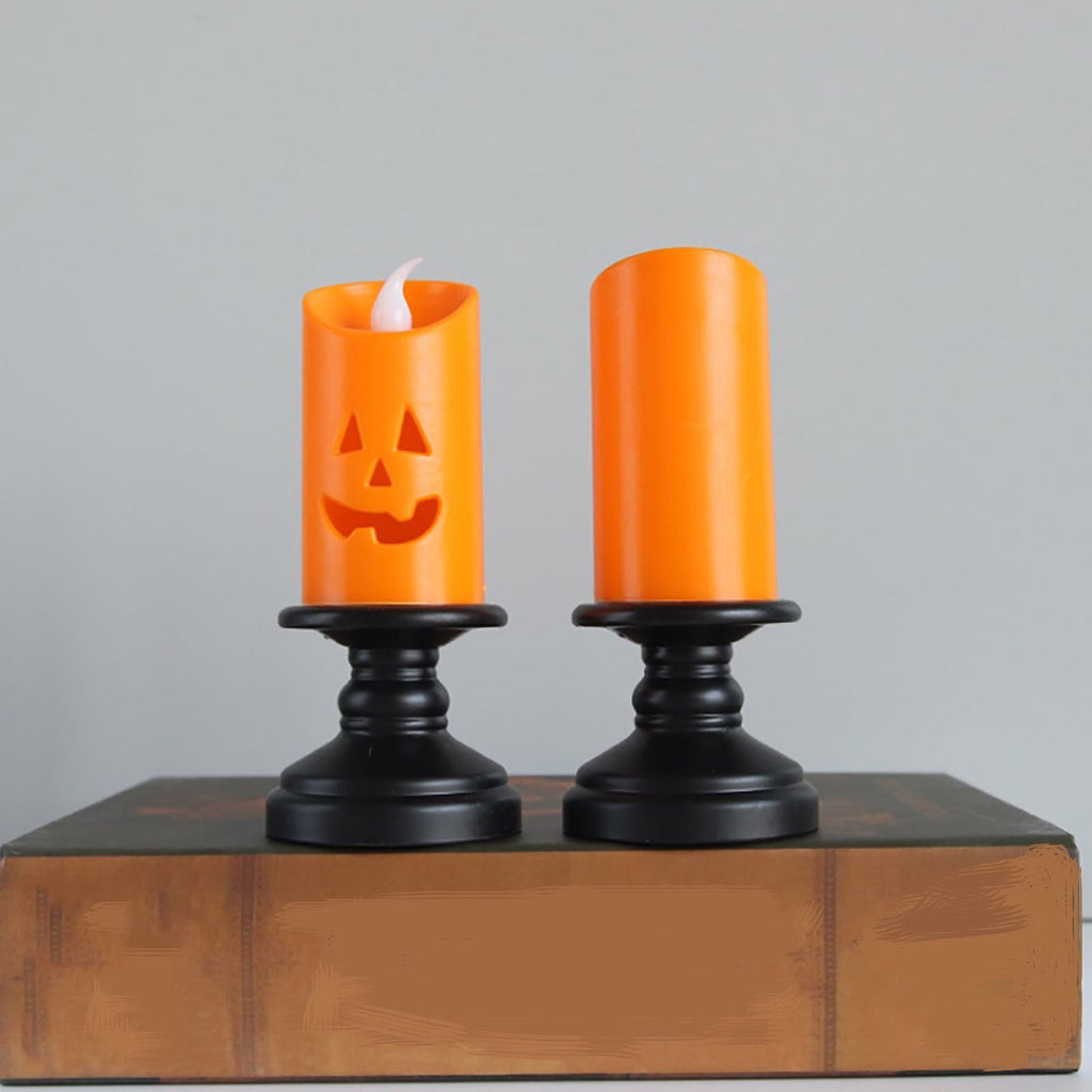 ZestqaQ Halloween LED Candle Light, Halloween Decoration, Pumpkin Lantern, Outdoor Lantern for Patios, Trick or Treat Decoration, Spooky Home Decor