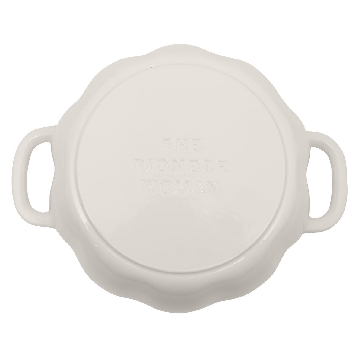 The Pioneer Woman 3.5-Quart Pumpkin Enameled Cast Iron Dutch Oven, Linen