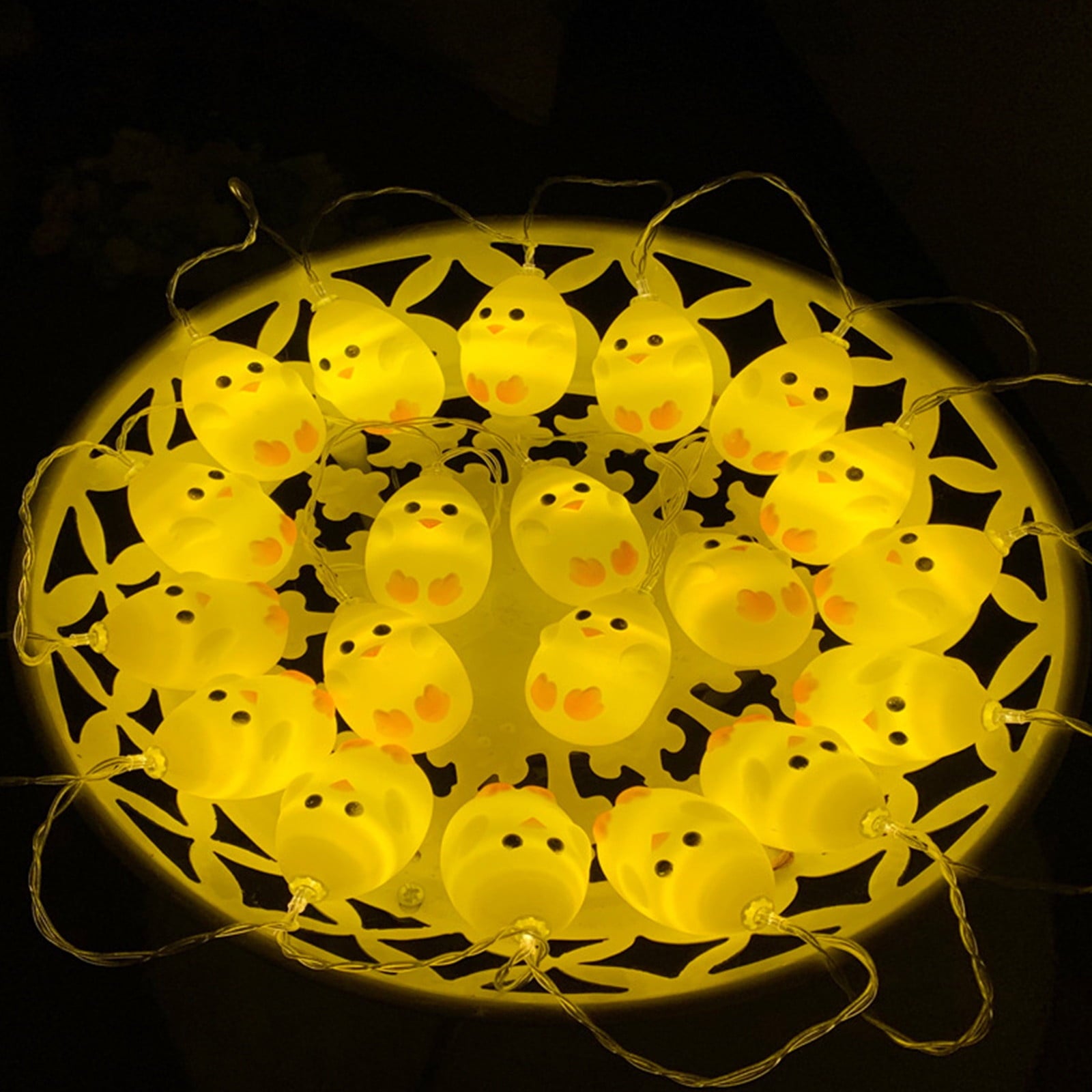 Stijggn 10 Easter Lights Outdoor Easter Decor LED Bunny Lights Plug in Easter Lights String for Indoor Outdoor Spring Decor & Easter Decor