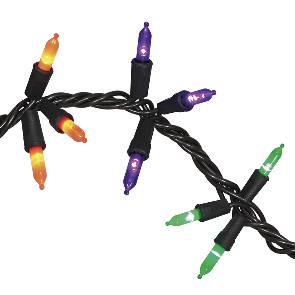 Indoor/Outdoor 90-Count LED Garland Lights, Multicolor, 9', Halloween by Way To Celebrate