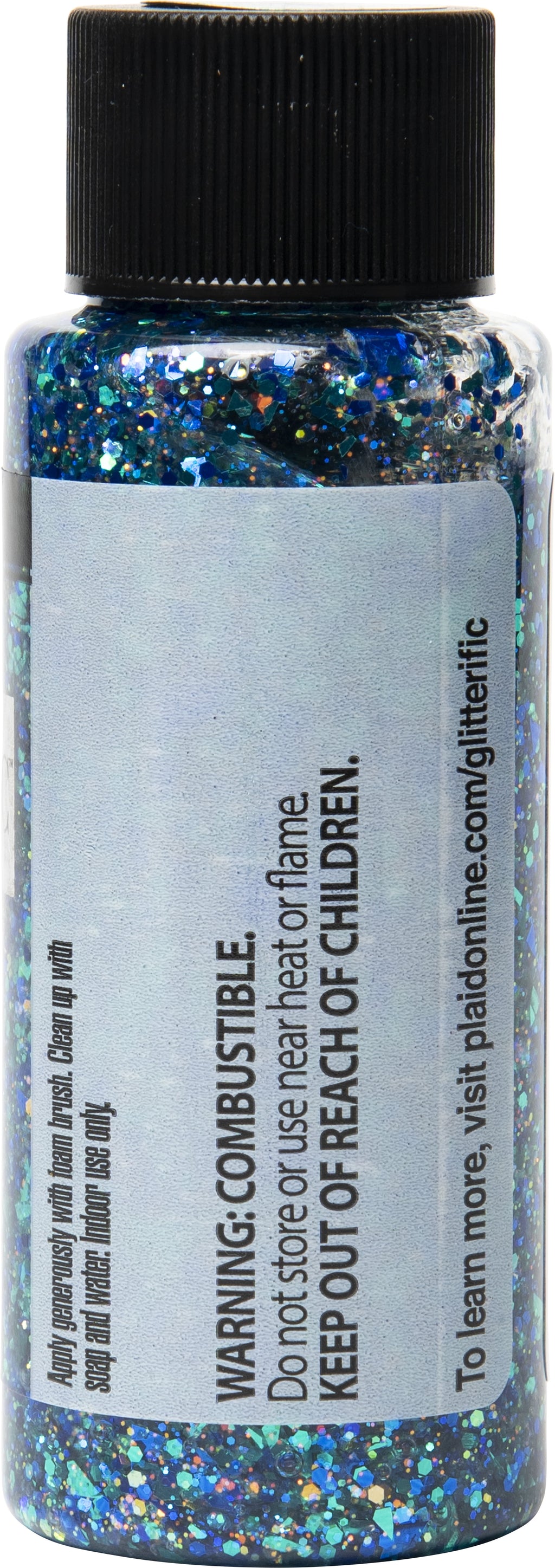 FolkArt Glitterific Acrylic Craft Paint, Glitter Finish, Hologram, 2 fl oz
