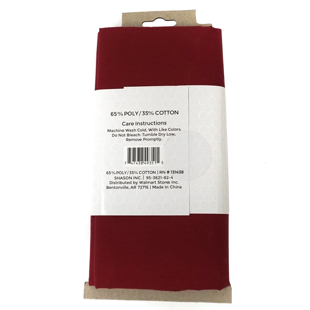 Shason Textile 45" (2 Yards Cut) Craft Projects Quilting Poly Cotton Fabric, Red