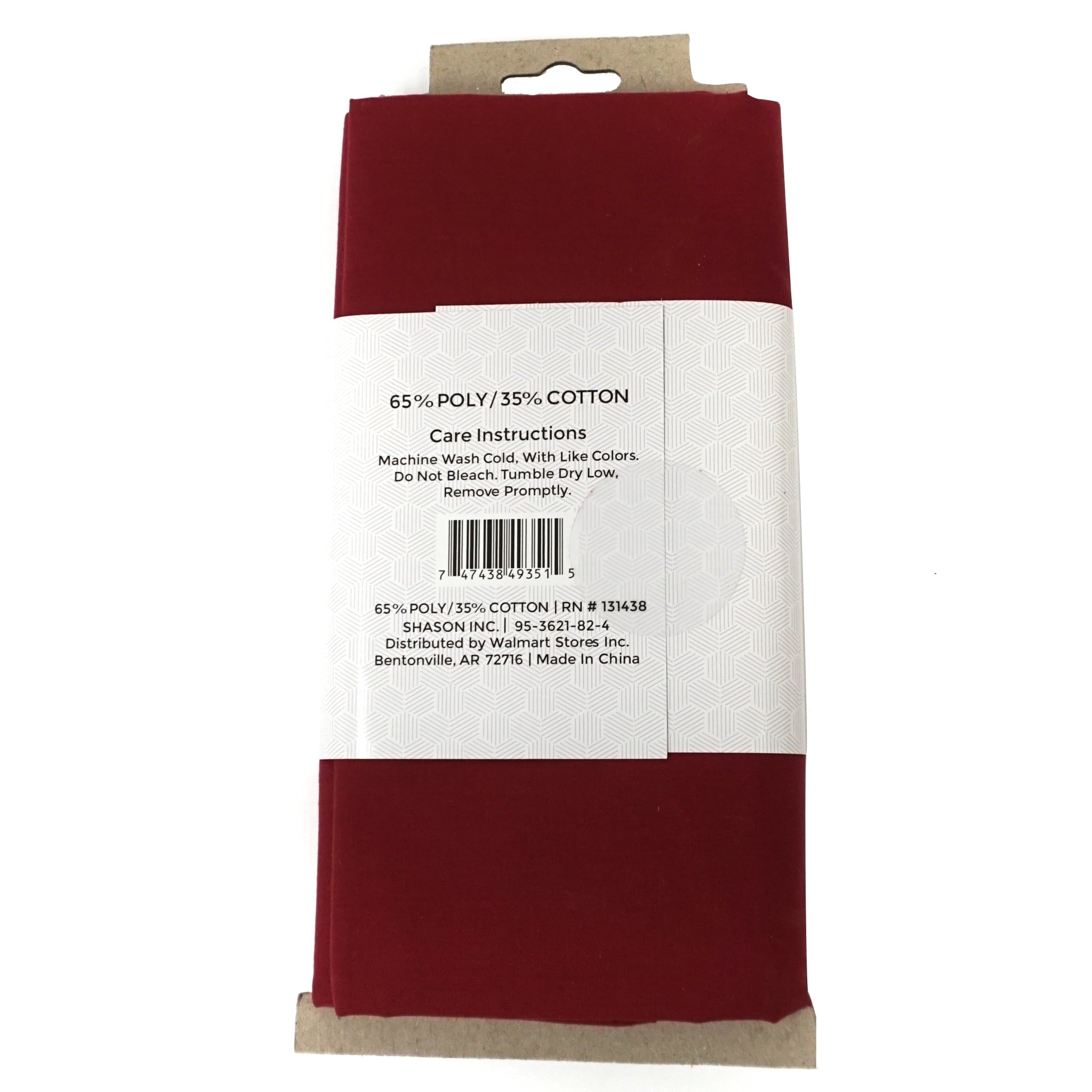Shason Textile 45" (2 Yards Cut) Craft Projects Quilting Poly Cotton Fabric, Red
