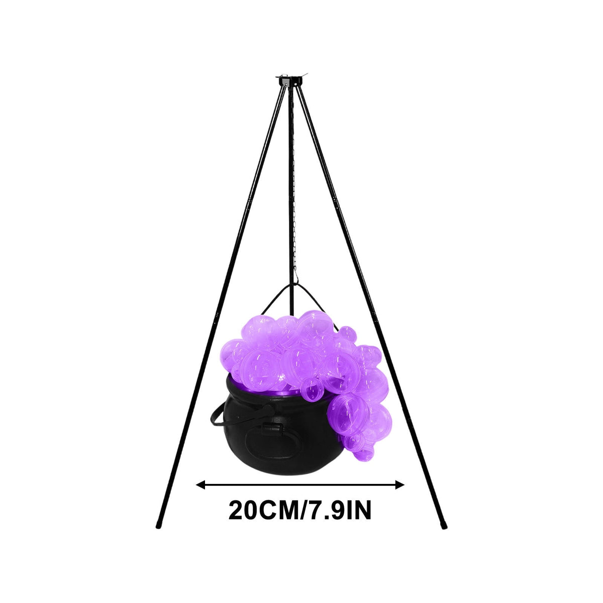 Muecwrye Halloween Decorations Outdoor, Halloween Clearance! Halloween Witches Cauldron on Tripod with Lights, DIY Bubbling Cauldron Set Decor for Home Porch Outside, Halloween Party Supplies