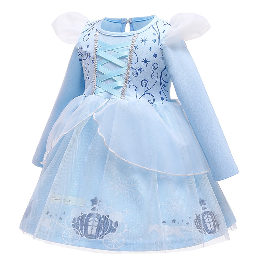 WIBACKER 1-6Y Toddler Girls Princess Costumes Dresses Fancy Dress Up Clothes for Halloween Party Cosplay, Christmas Gift