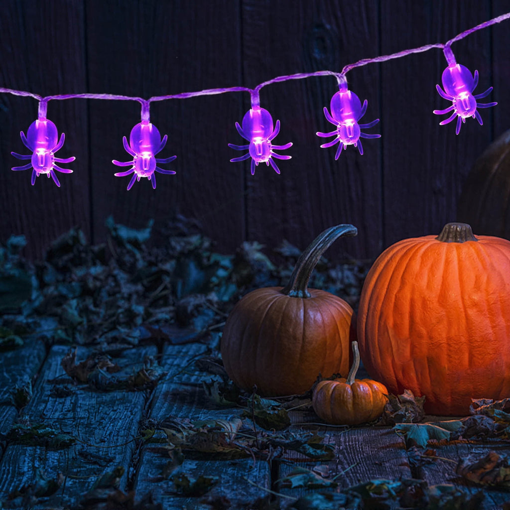 BZPIZ Halloween Decorations Halloween Pumpkin String Lights Pumpkin String Lights Plug in, 20 Orange Lights String Connectable Indoor/Outdoor for Outdoor, Indoor, Window, Patio, Party Dec