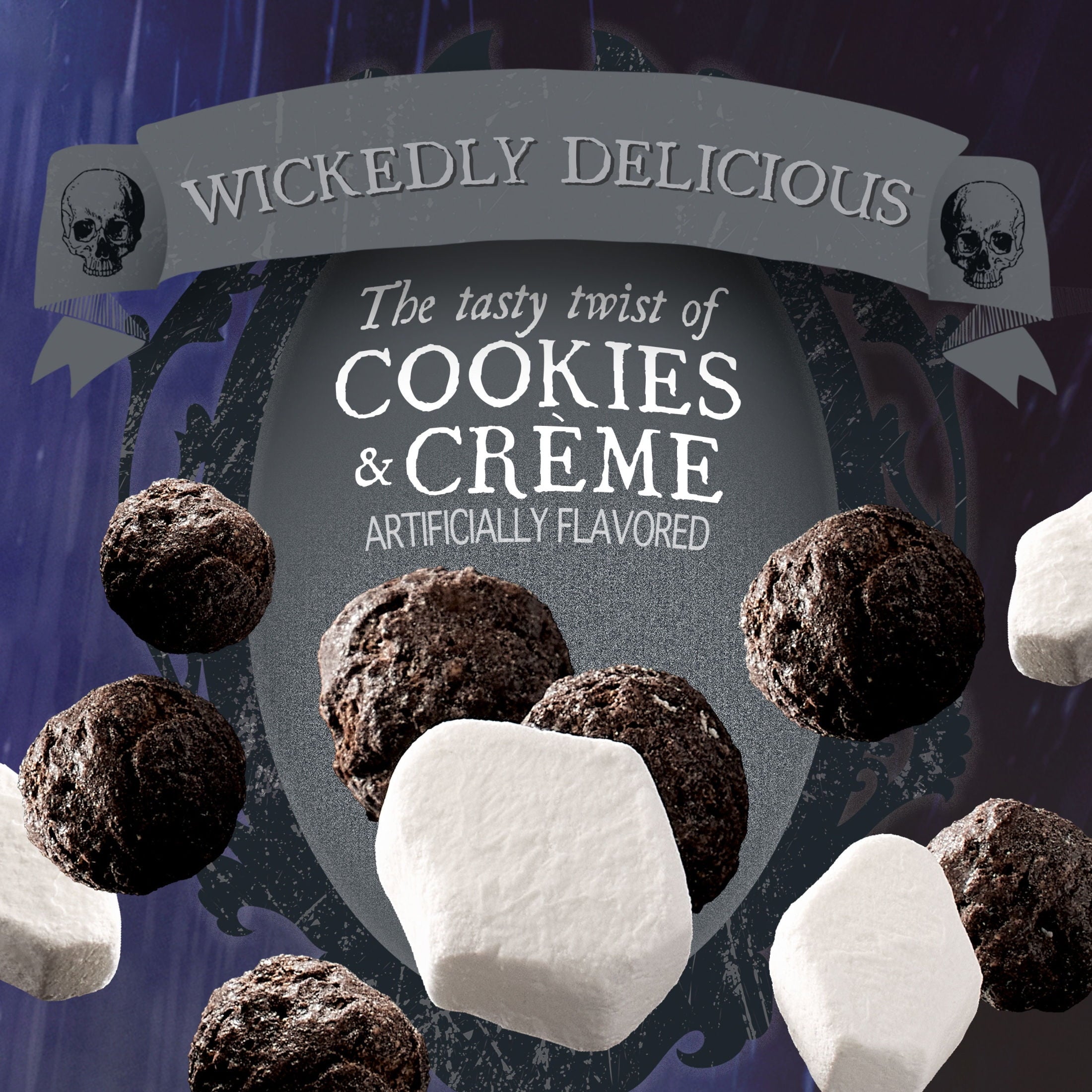 Kellogg's Cookies and Crème with Marshmallows Cereal Pouches, Whole Grain, 9 oz, 20 Count